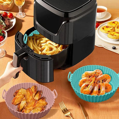 Air Fryer Silicone Baking Tray (Reusable)