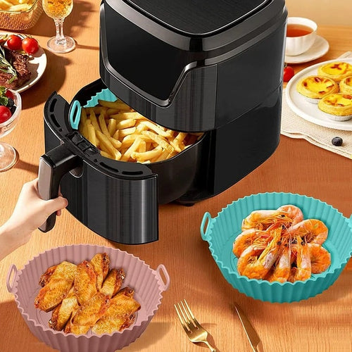 Air Fryer Silicone Baking Tray (Reusable)
