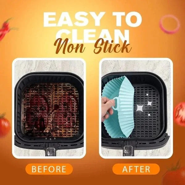 Air Fryer Silicone Baking Tray (Reusable)
