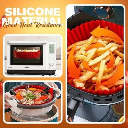 Air Fryer Silicone Baking Tray (Reusable)