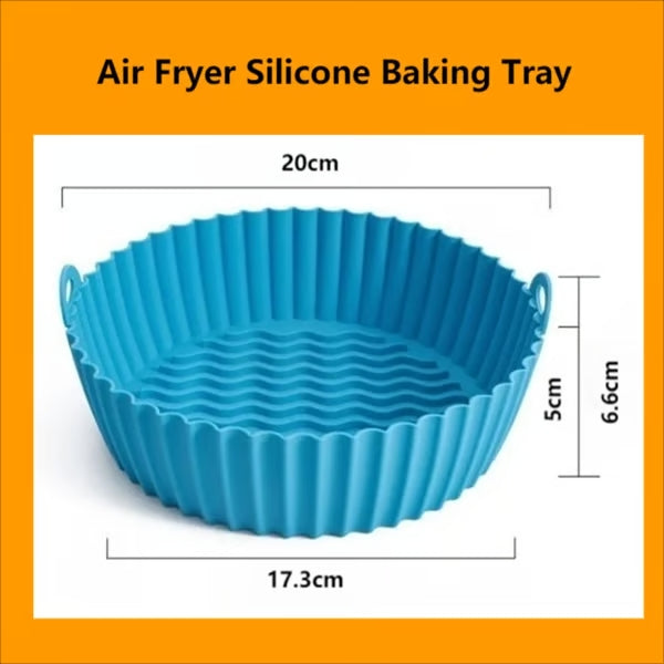 Air Fryer Silicone Baking Tray (Reusable)